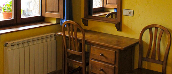Detalle de habitación.